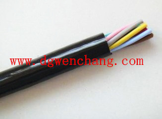 Unshielded PUR drag chain cable for servo machine used